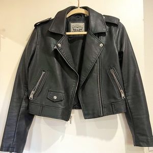 Womens Levi Faux leather jacket size small